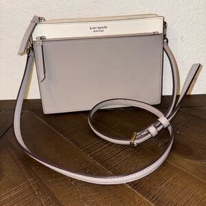 Kate Spade New York Cameron Double Zip Crossbody Colorblock Leather